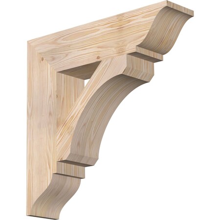 Ekena Millwork Legacy Traditional Smooth Bracket, Douglas Fir, 5 1/2"W x 24"D x 24"H BKT06X24X24LEC01SDF